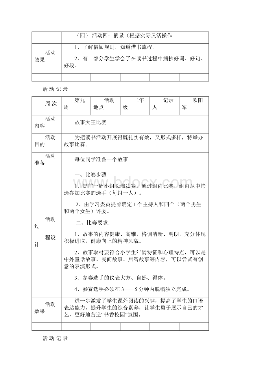 晴川阁小学社团活动记载表.docx_第3页