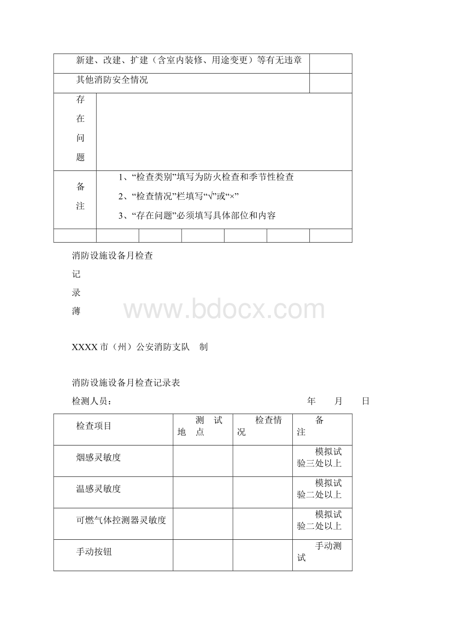 防火检查巡查记录表Word格式.docx_第2页