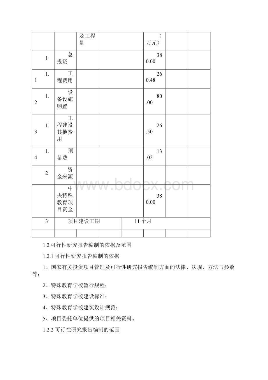 XX县特殊教育学校项目建设可行性研究报告Word文件下载.docx_第2页