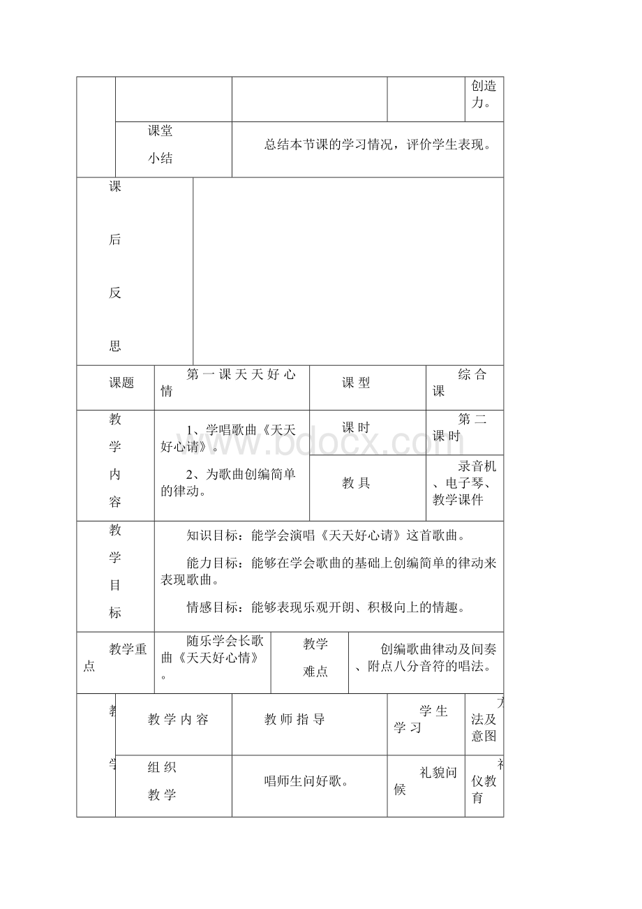 湘教版二年级下册音乐教案Word文档下载推荐.docx_第3页