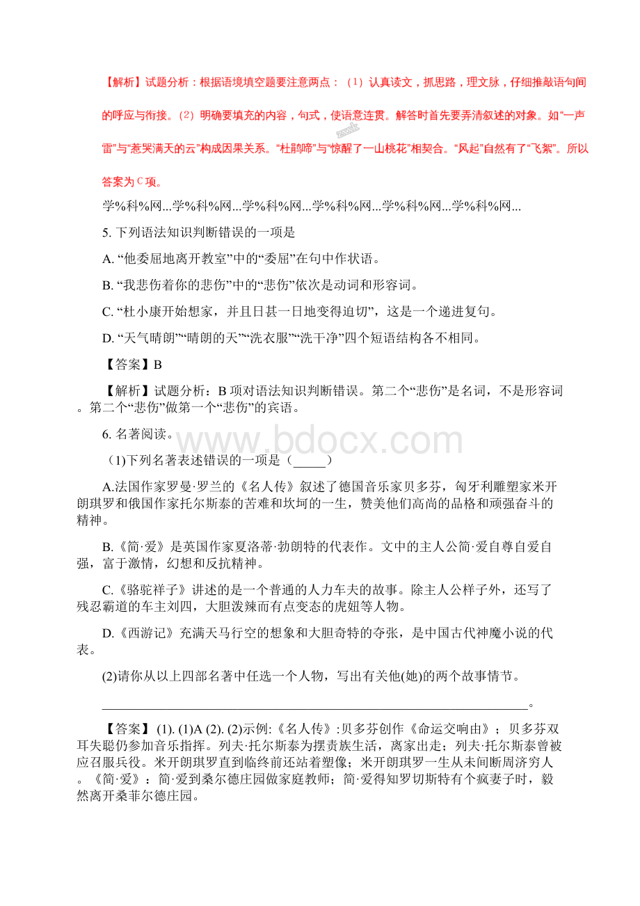 语文中考真题黑龙江省绥化市中考语文试题解析版.docx_第3页