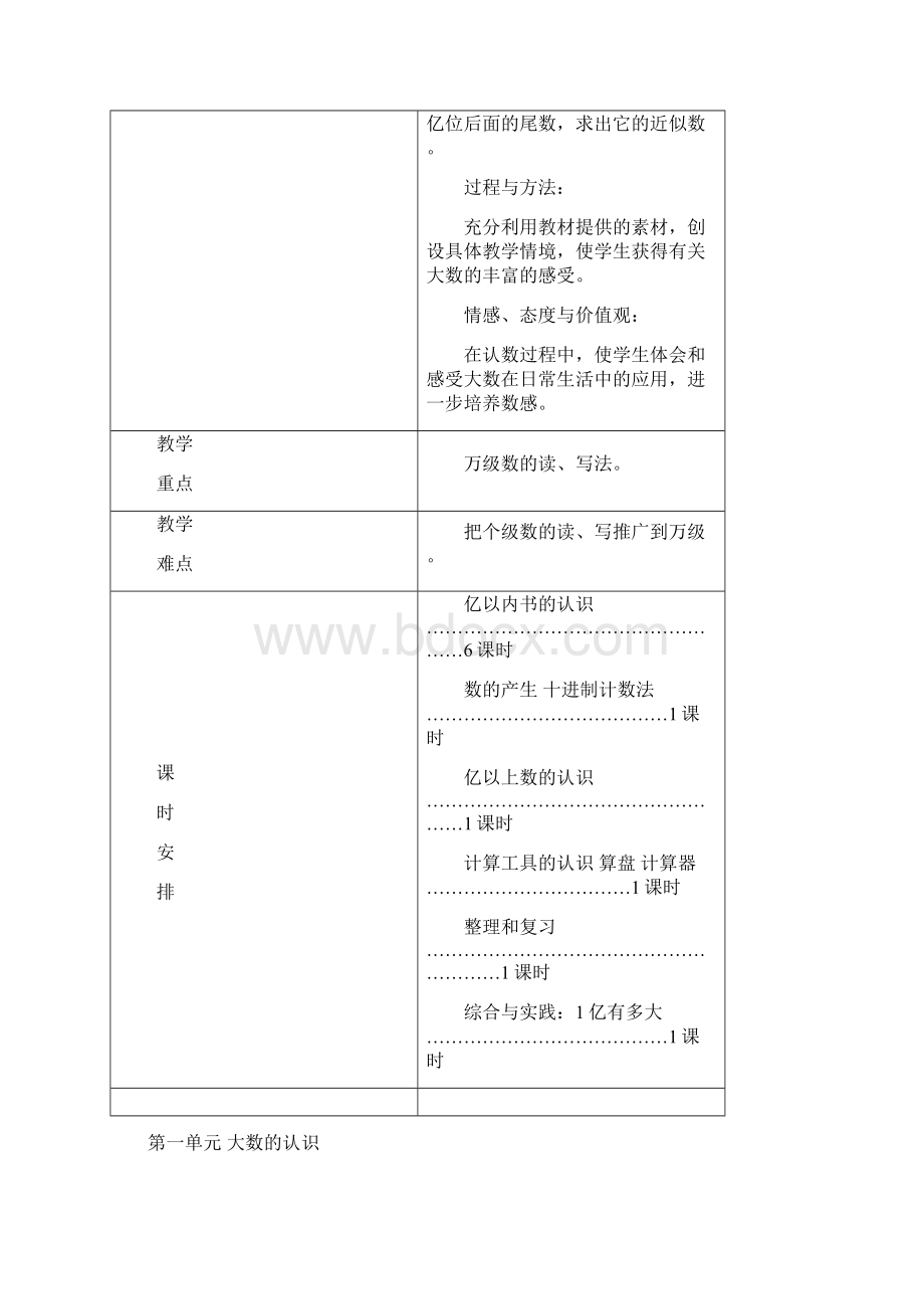 教育部审定四年级数学上册第一单元教案.docx_第2页