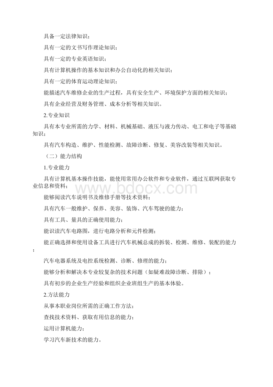 汽车维修专业教学计划Word文档格式.docx_第2页