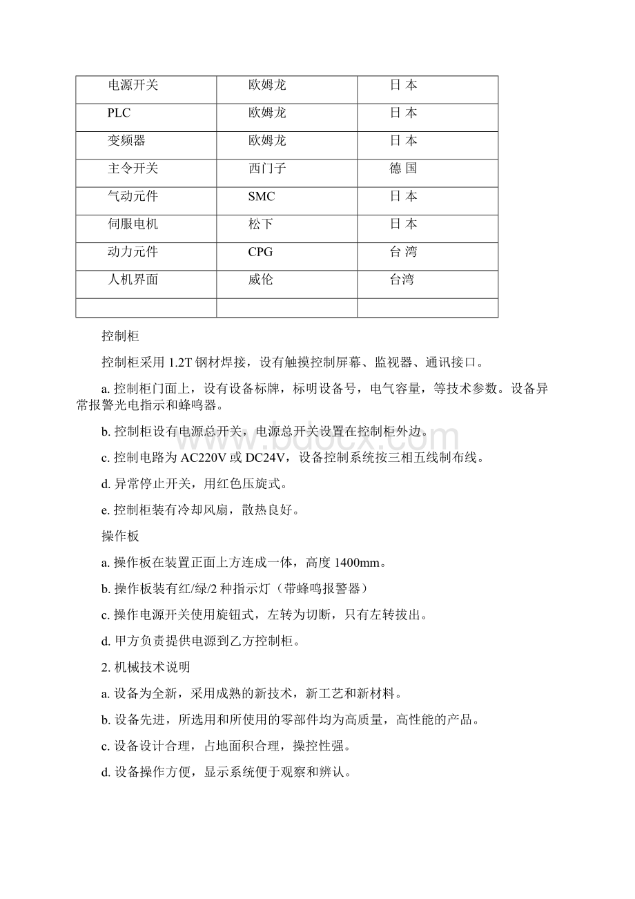 膜包盒装药品包装线技术文件.docx_第3页