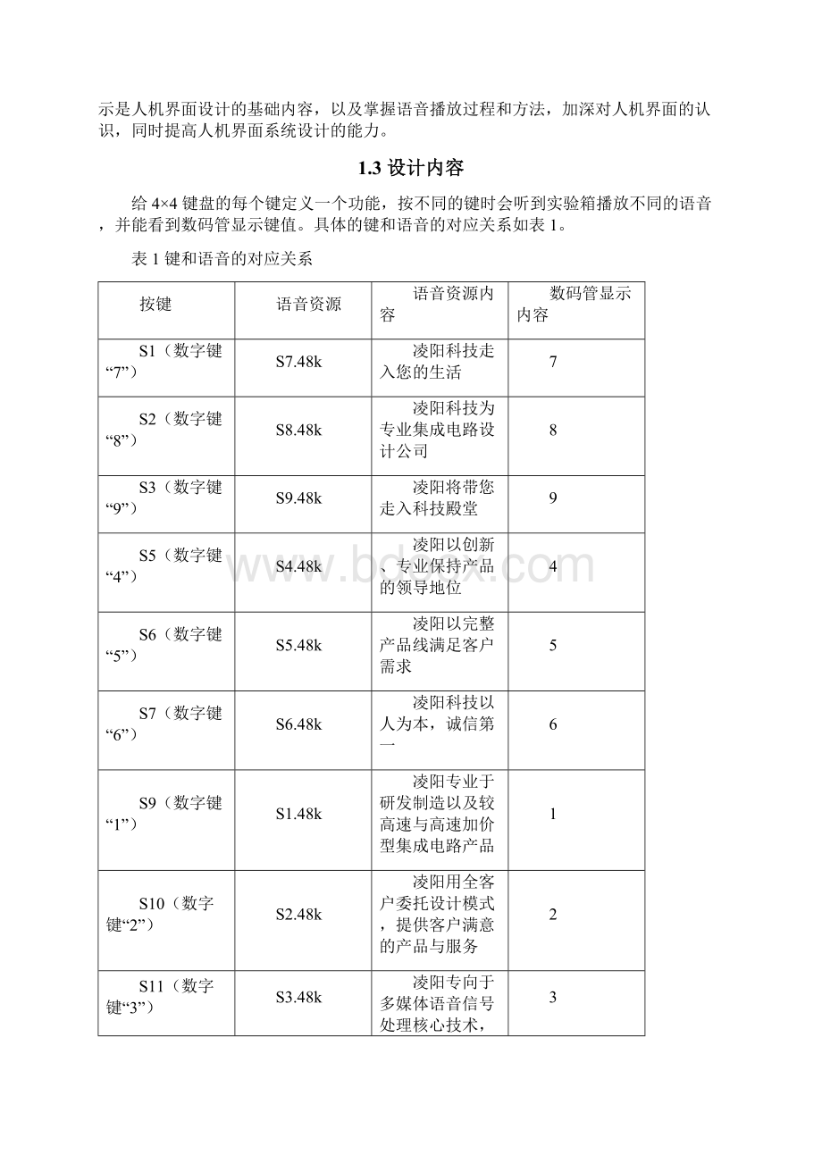 精品基于凌阳16位单片机SPCE061A的4X4键盘语音播放设计毕业论文.docx_第3页