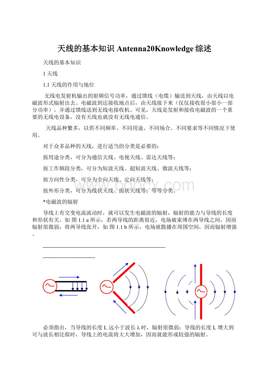 天线的基本知识Antenna20Knowledge综述.docx_第1页