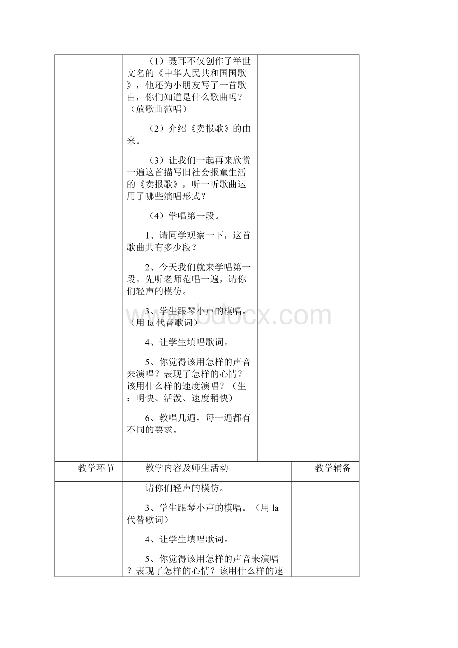 小学二年级下册音乐教案2211文档格式.docx_第2页