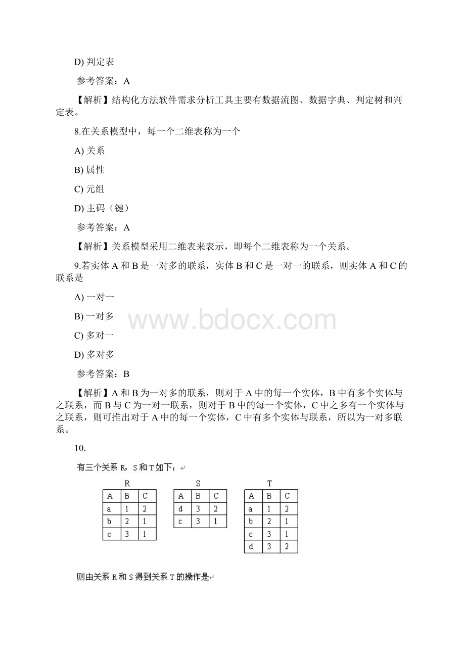 全国计算机等级考试二级C语言真题库之选择题17.docx_第3页