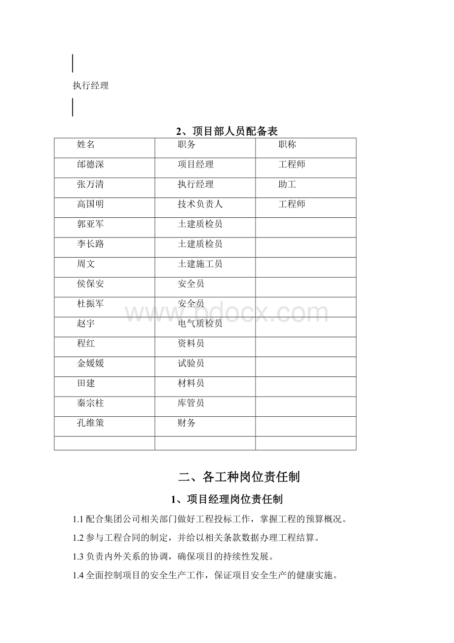 顶目部质量管理体系及各项管理制度.docx_第2页