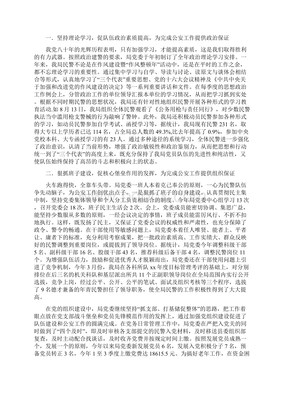 公安局党委年度工作总结Word格式文档下载.docx_第2页