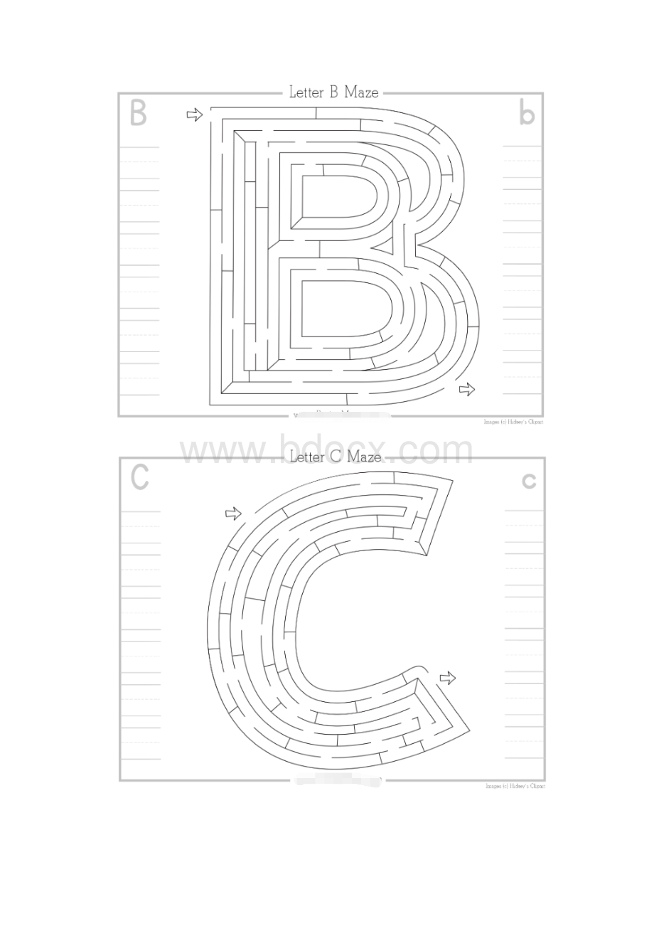 儿童早教专注力训练二十六个字母迷宫大冒险训练打印版.docx_第2页