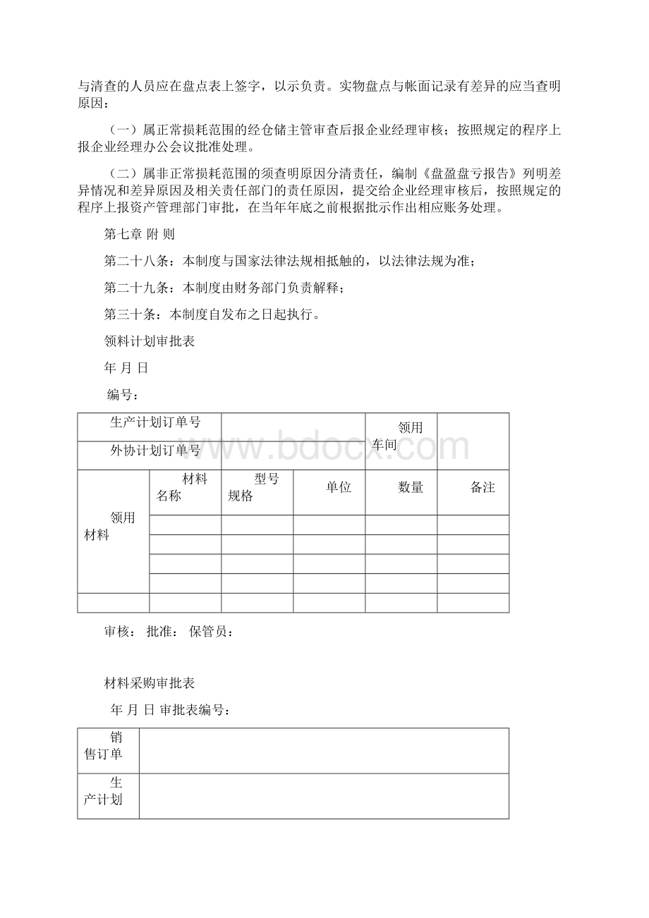 存货内部控制管理制度.docx_第3页