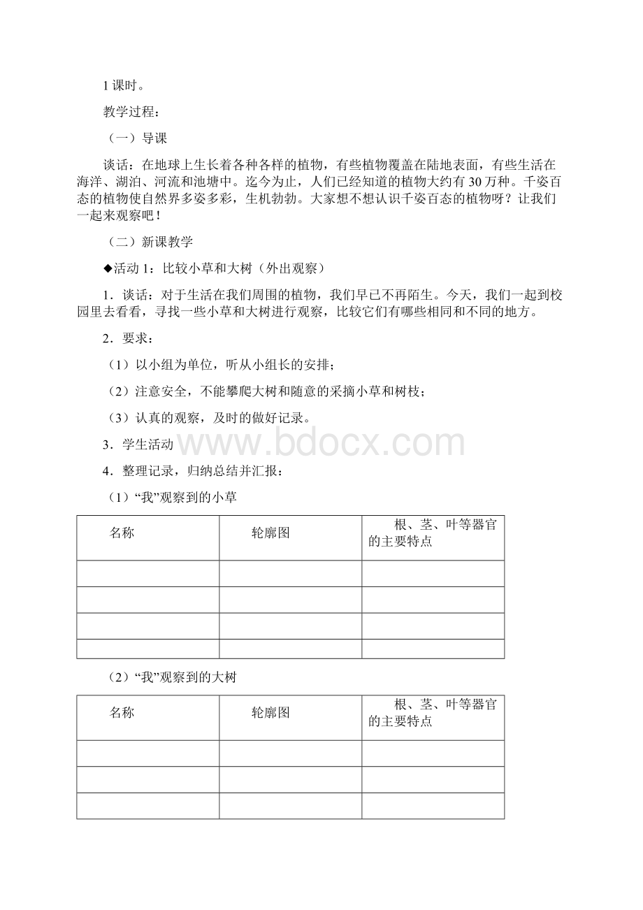 新课标人教版小学科学六年级上册精品教案全册.docx_第2页