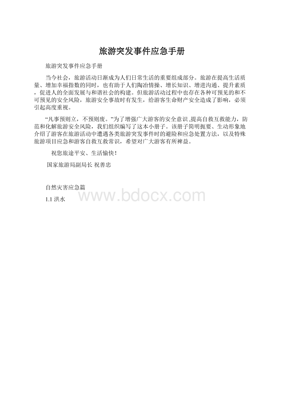 旅游突发事件应急手册.docx_第1页