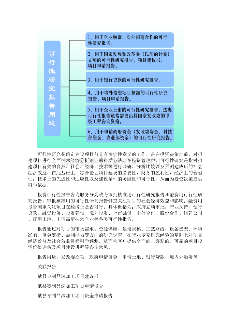 河北重点项目献县枣制品深加工项目可行性研究报告.docx_第2页