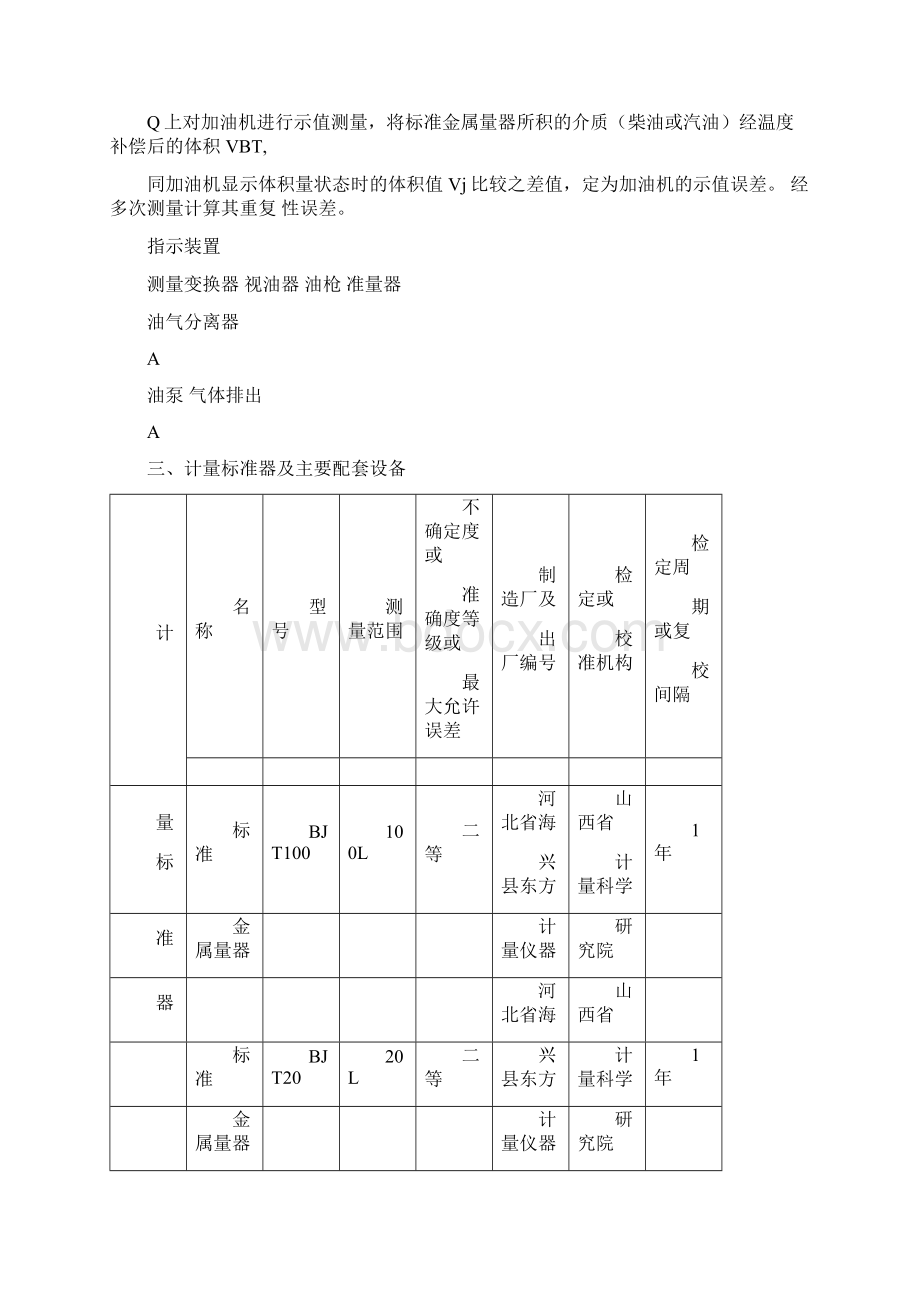 燃油加油机计量标准规定技术报告Word格式文档下载.docx_第2页