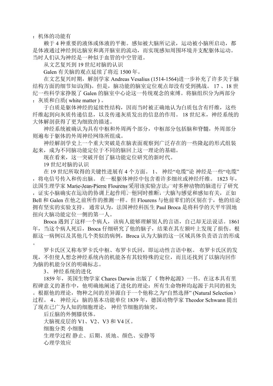 20XX神经科学试题及复习总结中科院.docx_第2页