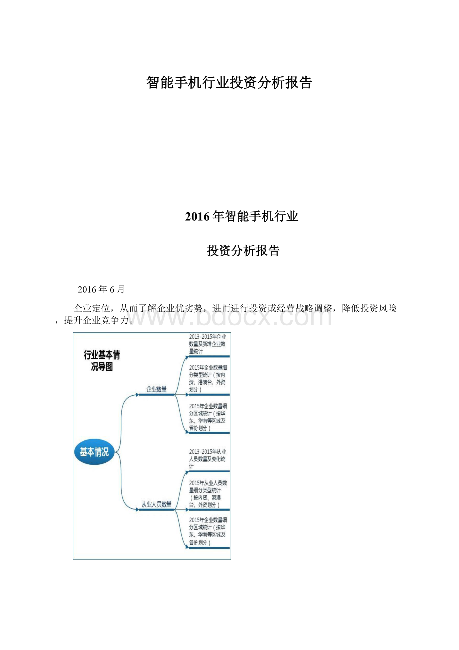 智能手机行业投资分析报告.docx_第1页