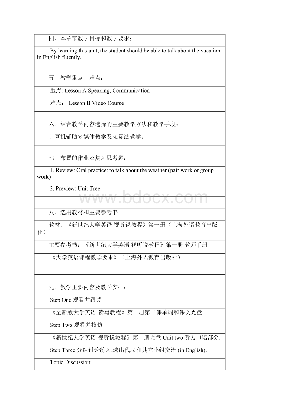 新世纪大学英语视听说1教案精品资料.docx_第3页