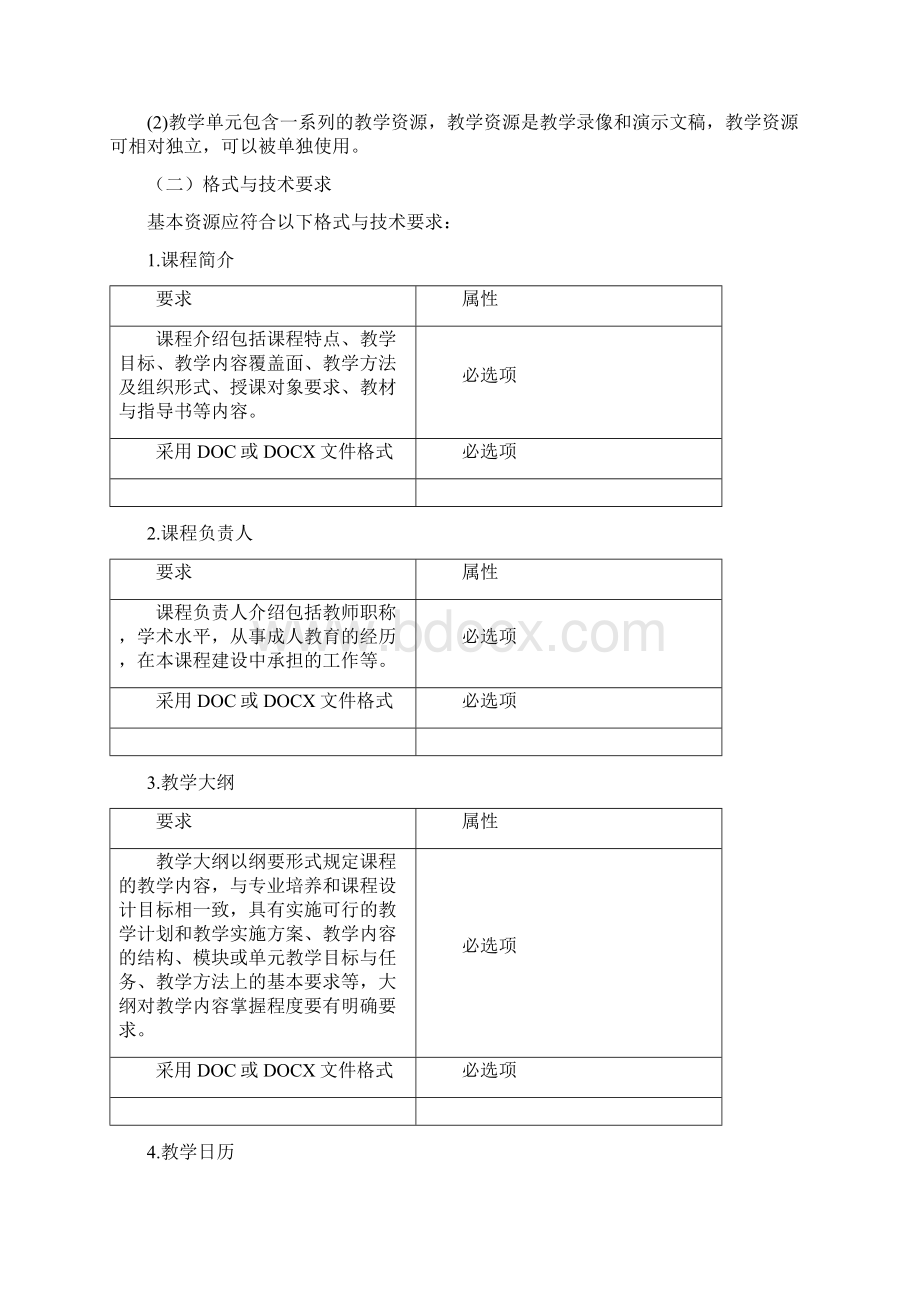 山东省成人高等教育数字化精品课程建设技术要求.docx_第2页