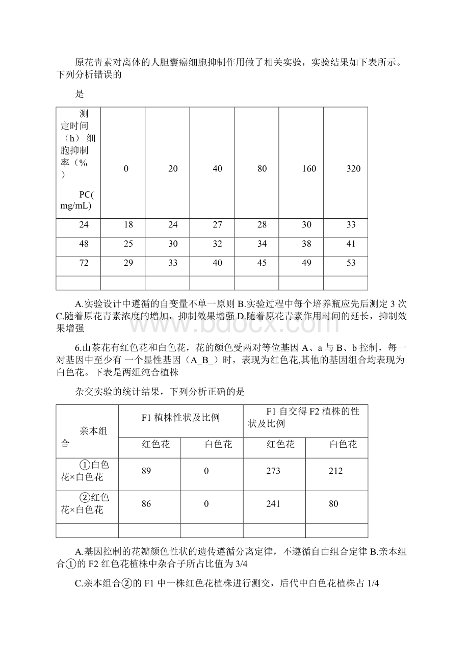 届福建省三明市第一中学高三下学期开学考试理科综合试题Word文档下载推荐.docx_第2页