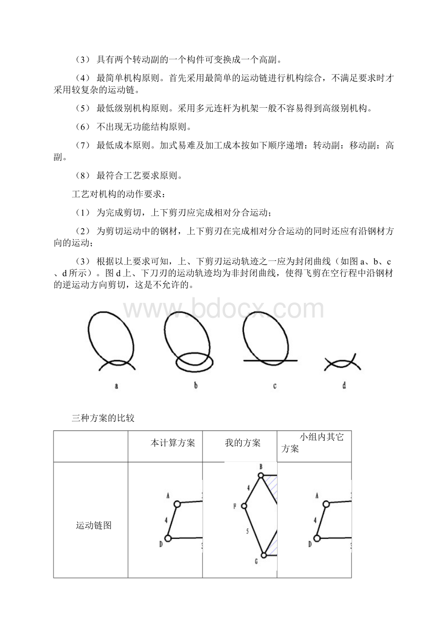 武科大课程设计飞剪机构设计说明书汇总.docx_第3页