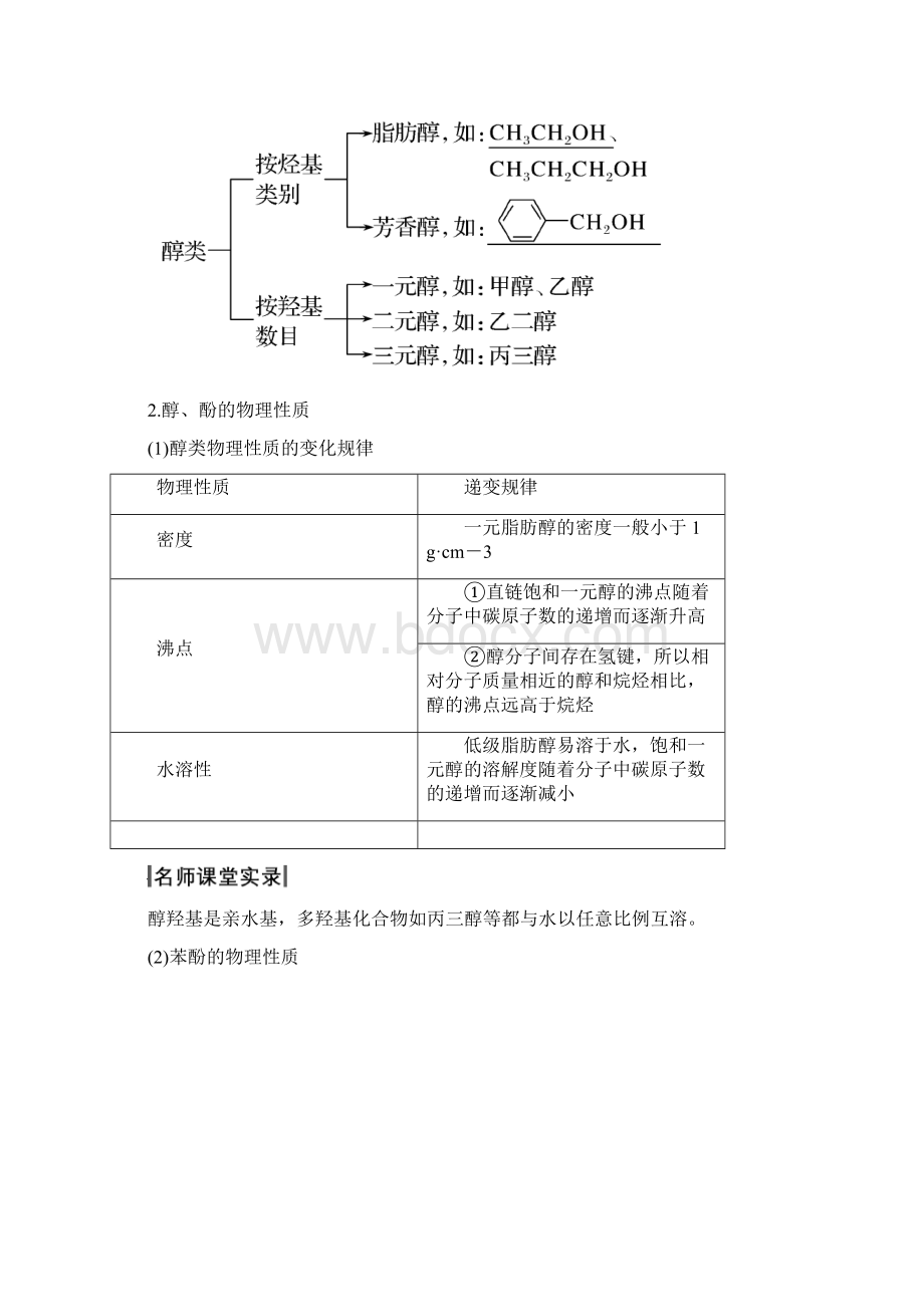 创新设计一轮复习化学人教版讲义第十二章+第3讲+烃的含氧衍生物及答案.docx_第2页