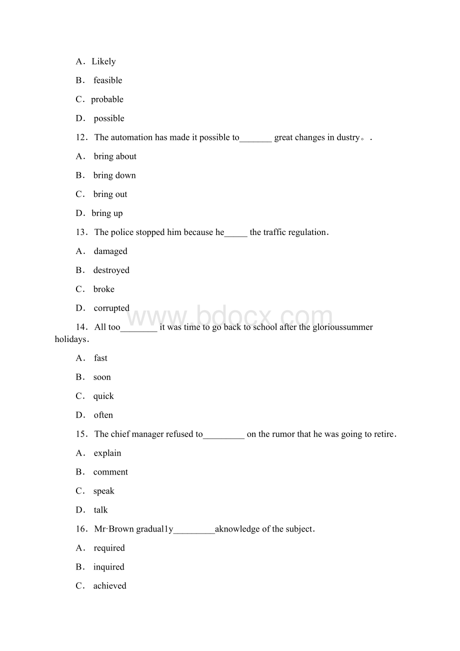 在职MBA英语第1套模拟考题和答案.docx_第3页