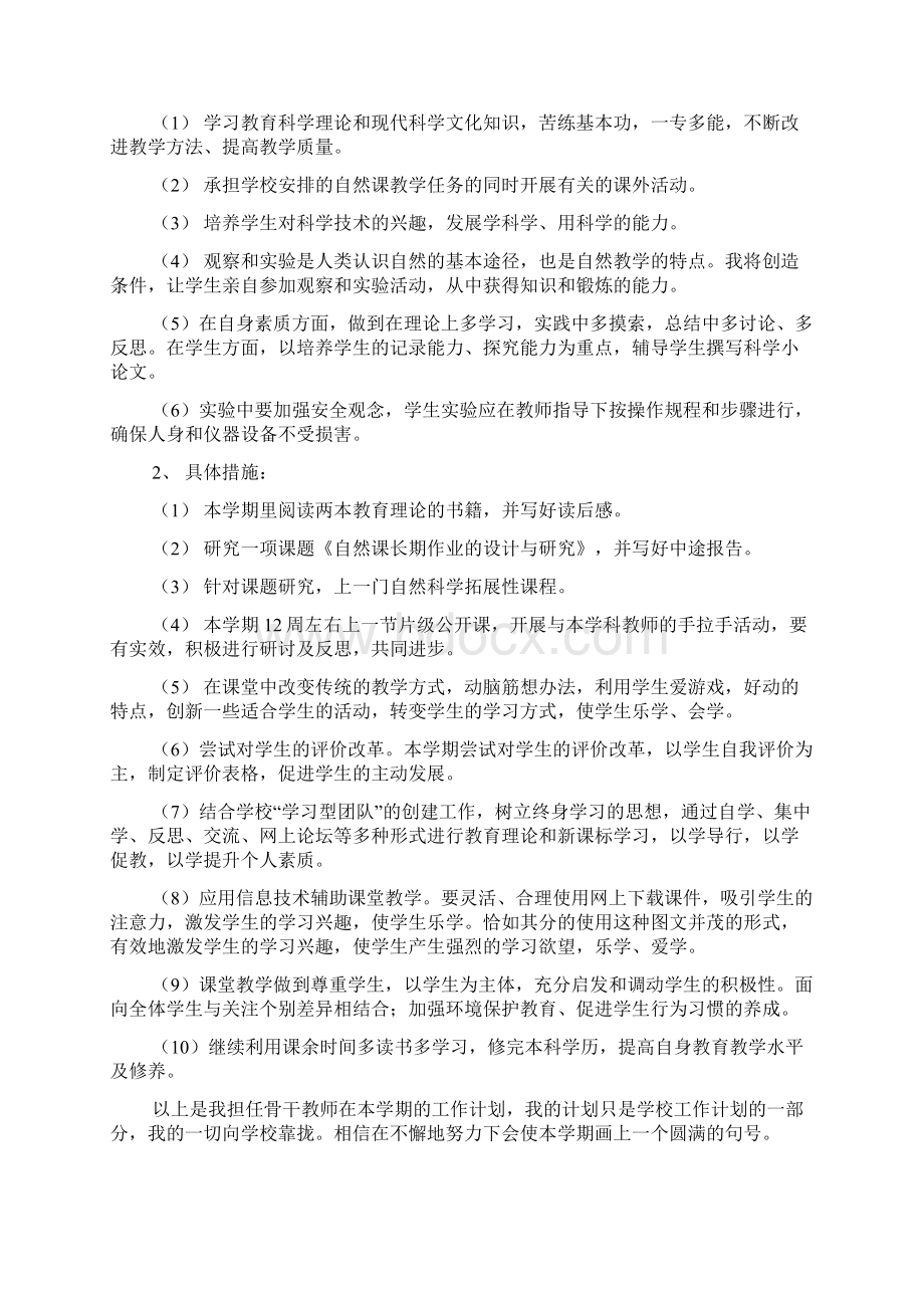 整理年秋季教师个人工作计划Word格式.docx_第2页