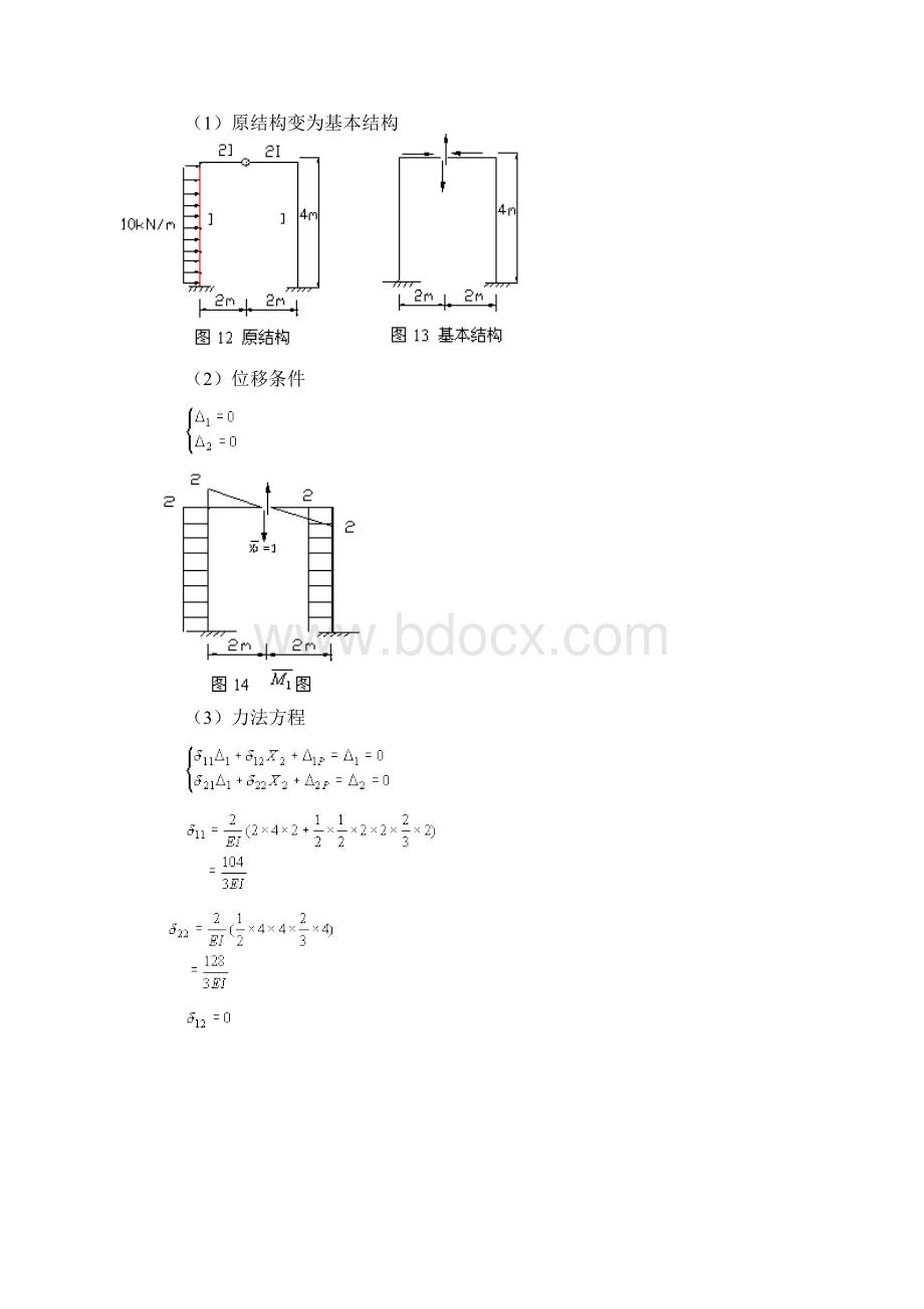 精品用力法计算超静定结构.docx_第3页