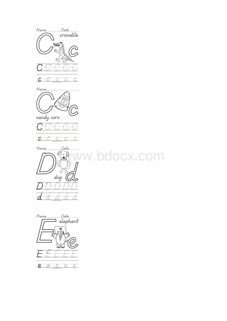 幼儿用26个英文字母大小写手写体可描红.docx_第2页