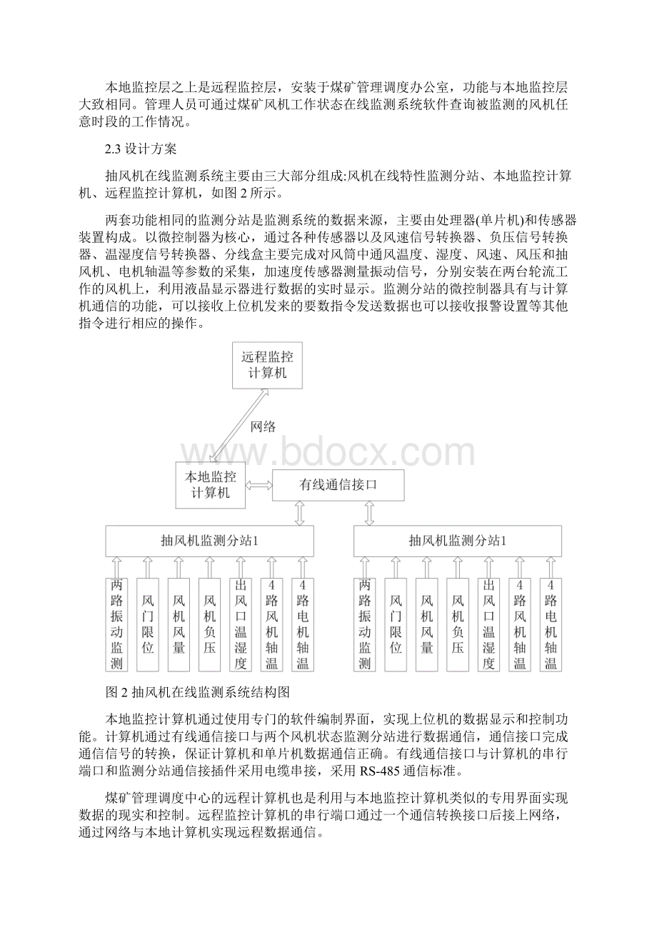 煤矿抽风机运行状况监测和故障诊断系统.docx_第3页