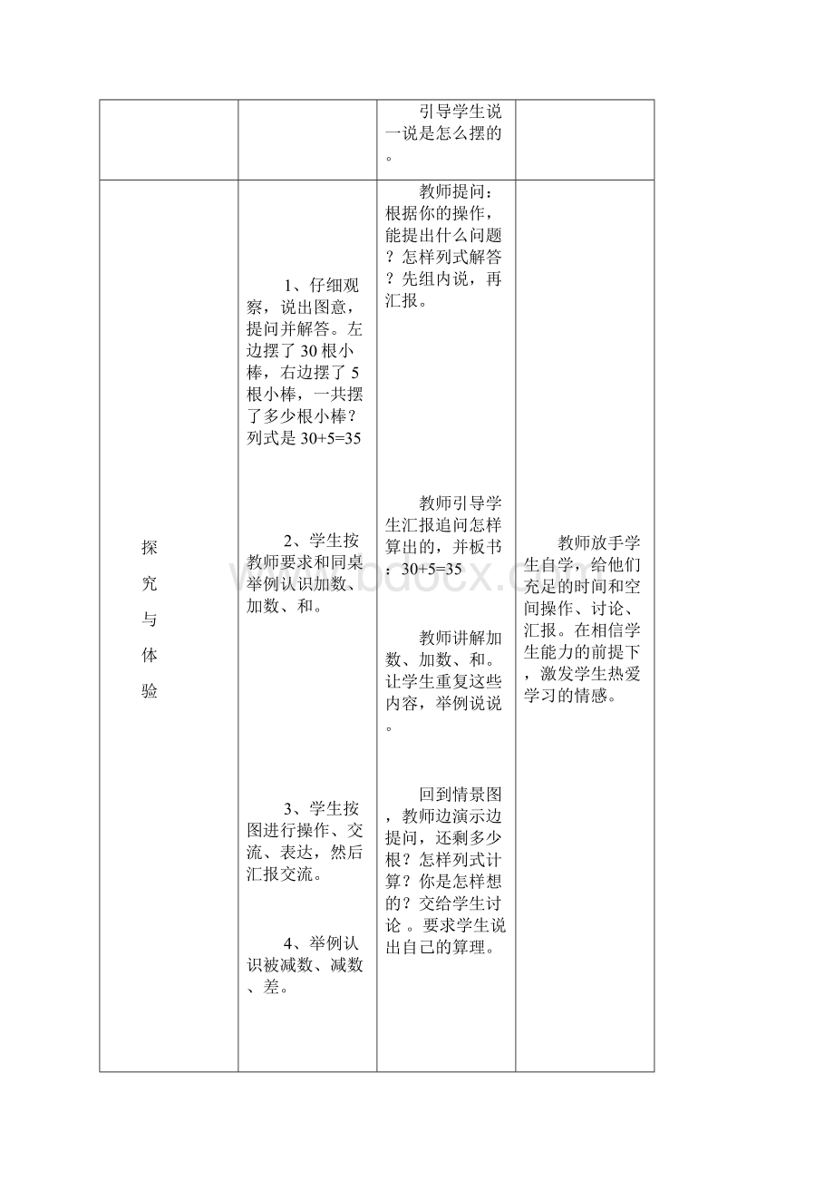 最新冀教版数学小学一年级下册第五单元100以内的加法和减法1优质课教案.docx_第3页