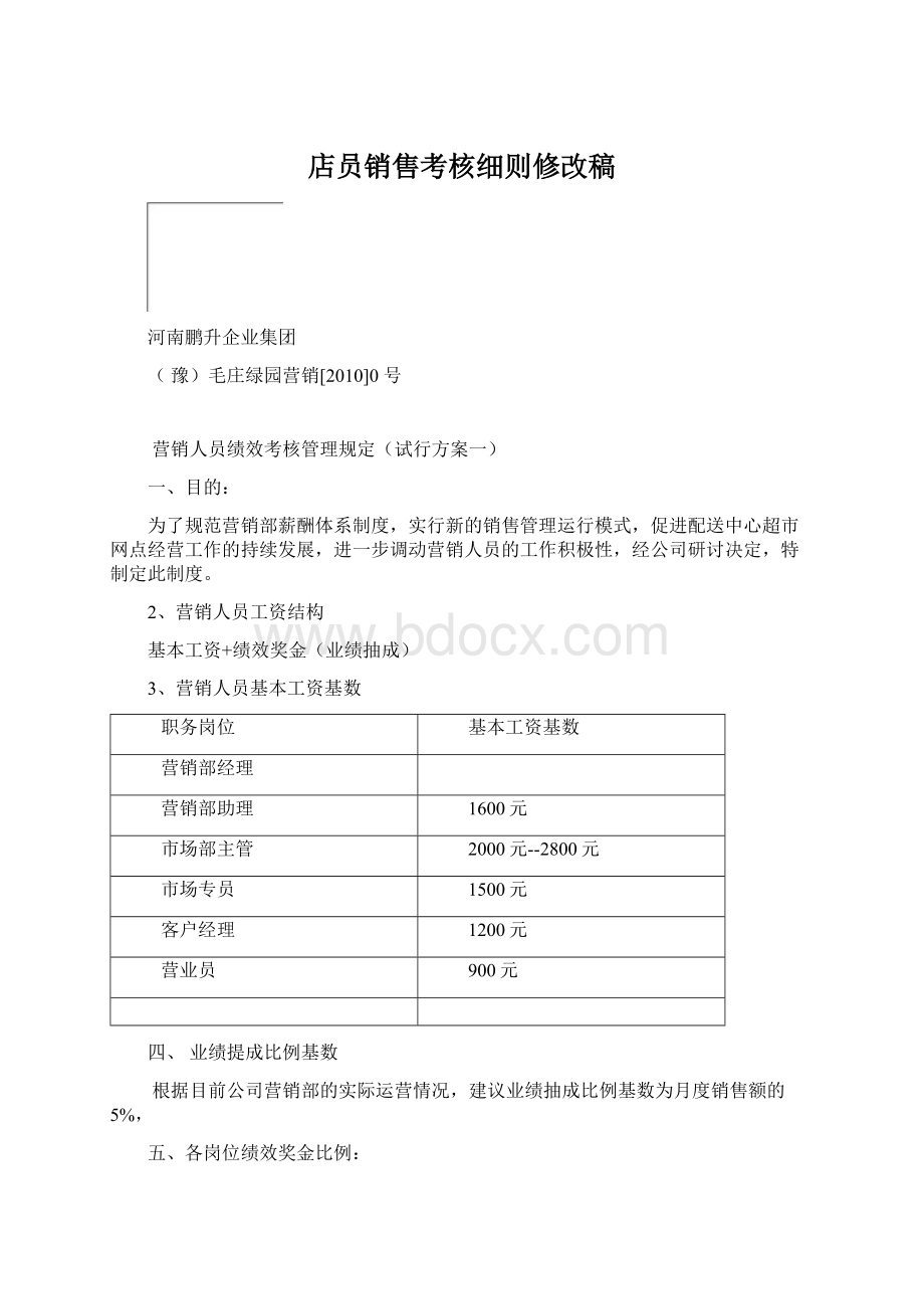 店员销售考核细则修改稿.docx_第1页