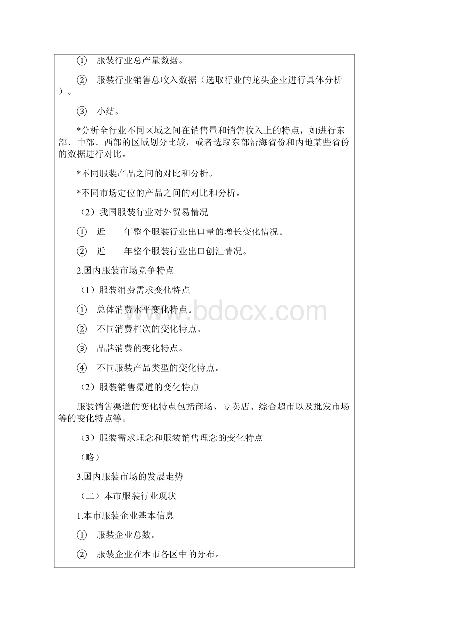 服装行业市场行情调研报告大纲4p行情调研分析Word格式.docx_第2页