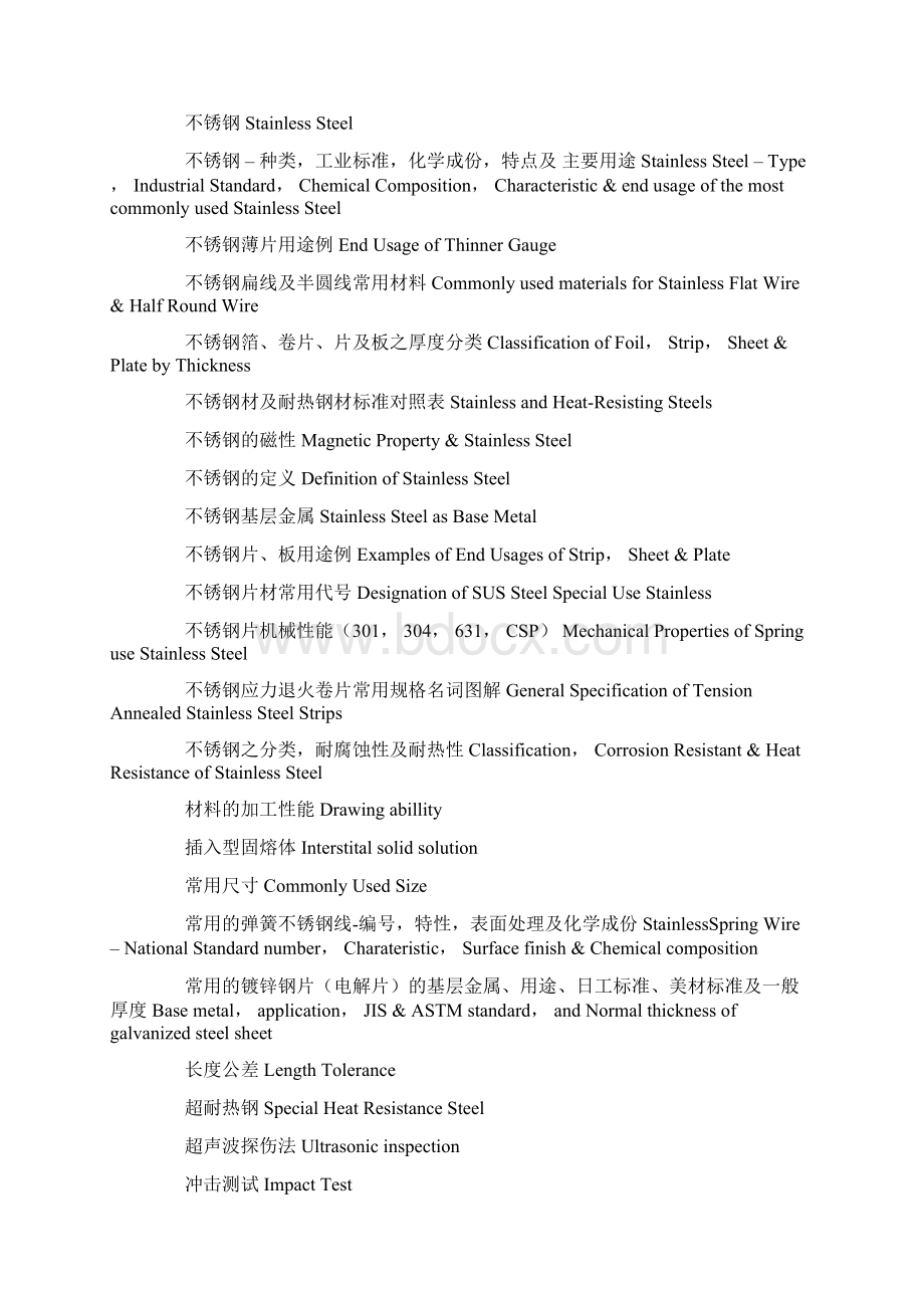 金属材料及热处理工艺常用基础英语词汇翻译对照Word下载.docx_第2页