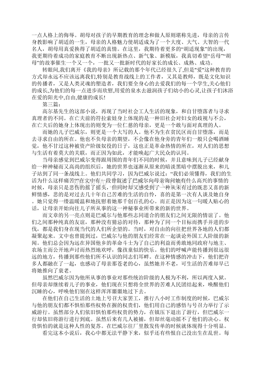 《母亲》读书笔记.docx_第2页