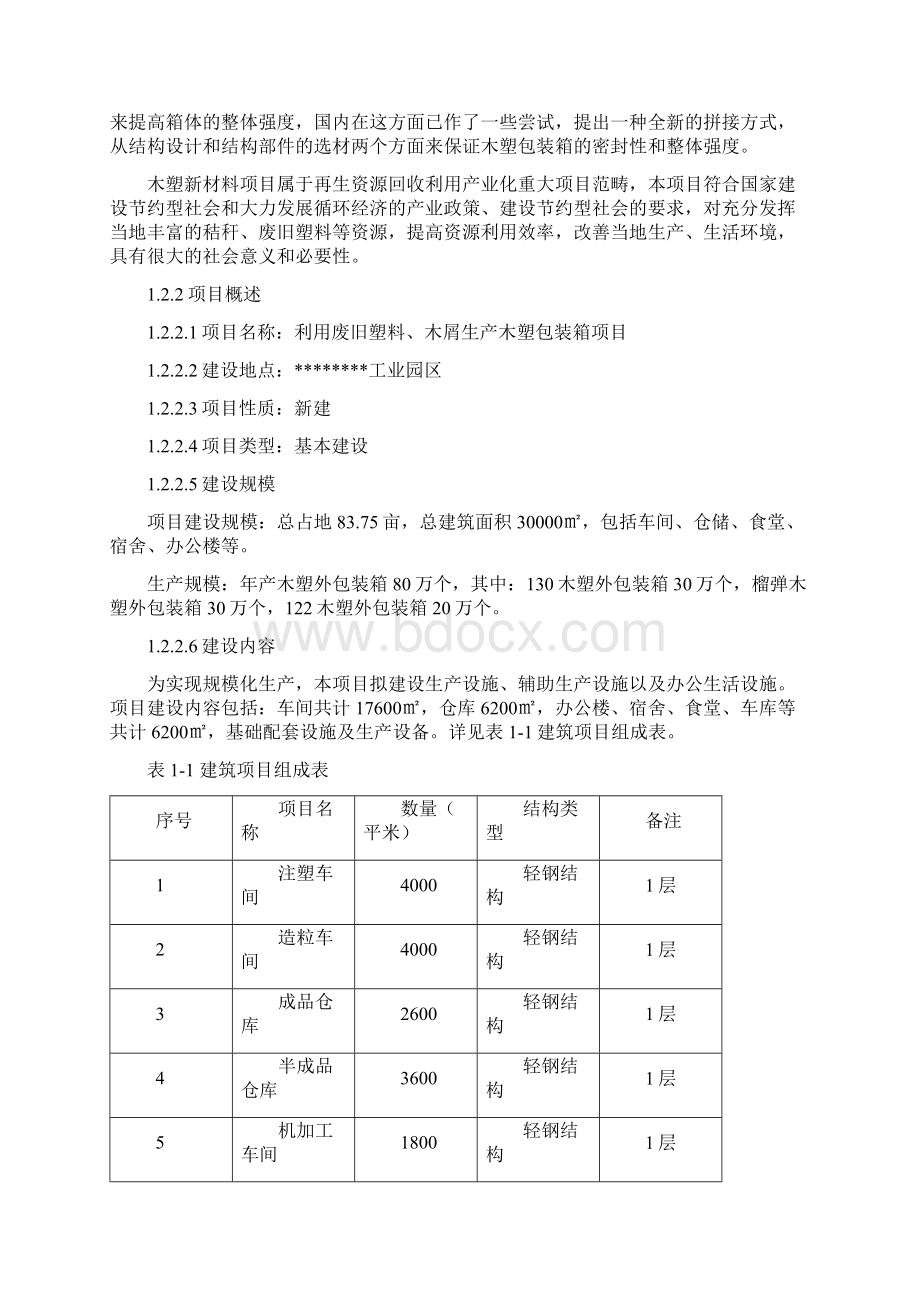 利用废旧塑料木屑生产木塑包装箱节能分析专项报告Word文档下载推荐.docx_第3页