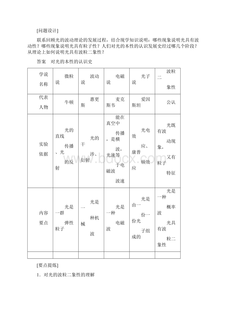 高中物理 第2章 波和粒子 23 光是波还是粒子导学案 沪科版选修35.docx_第2页