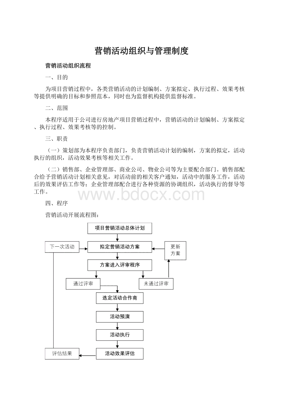 营销活动组织与管理制度.docx_第1页