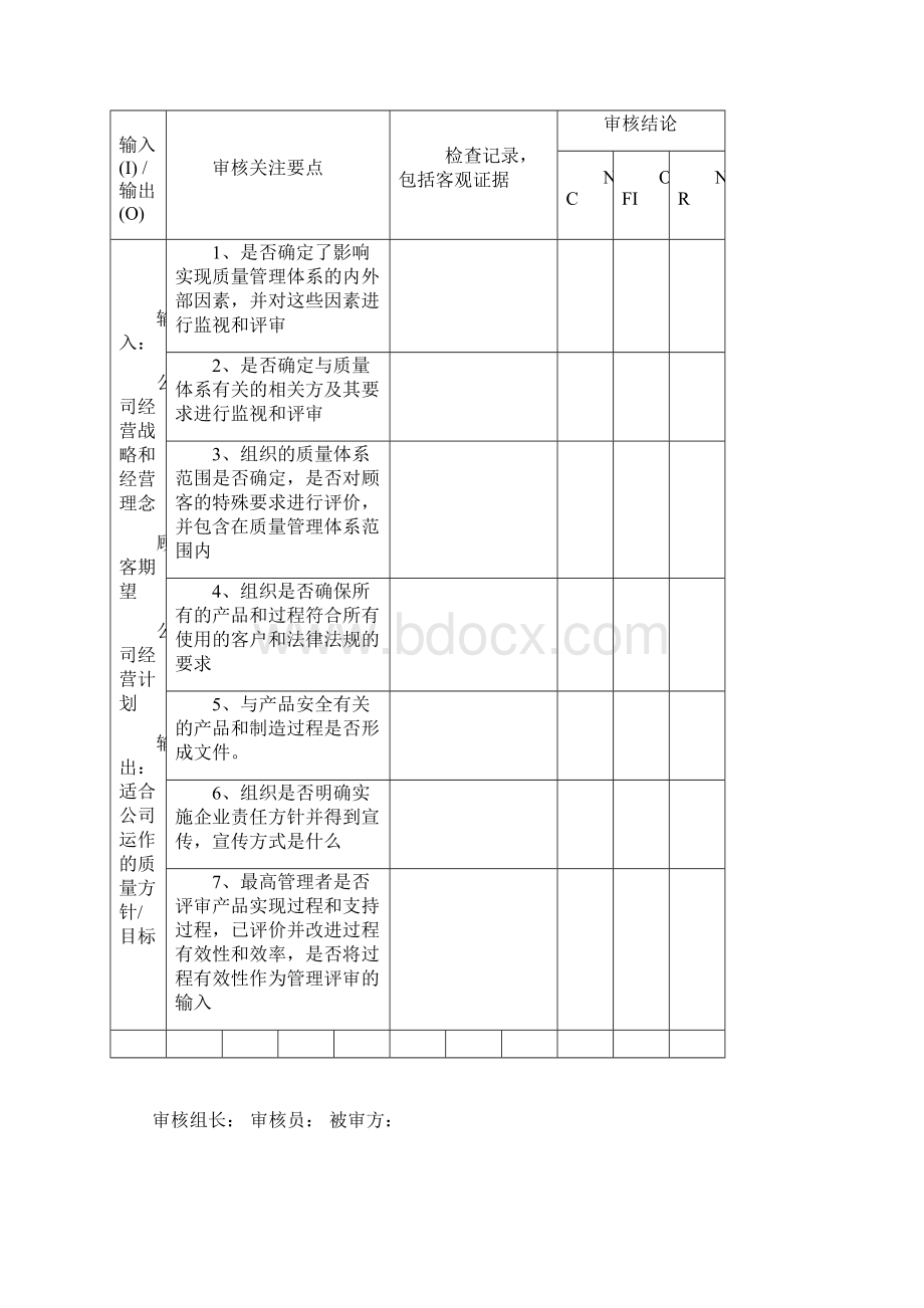 IATF16949内部审核检查表.docx_第2页