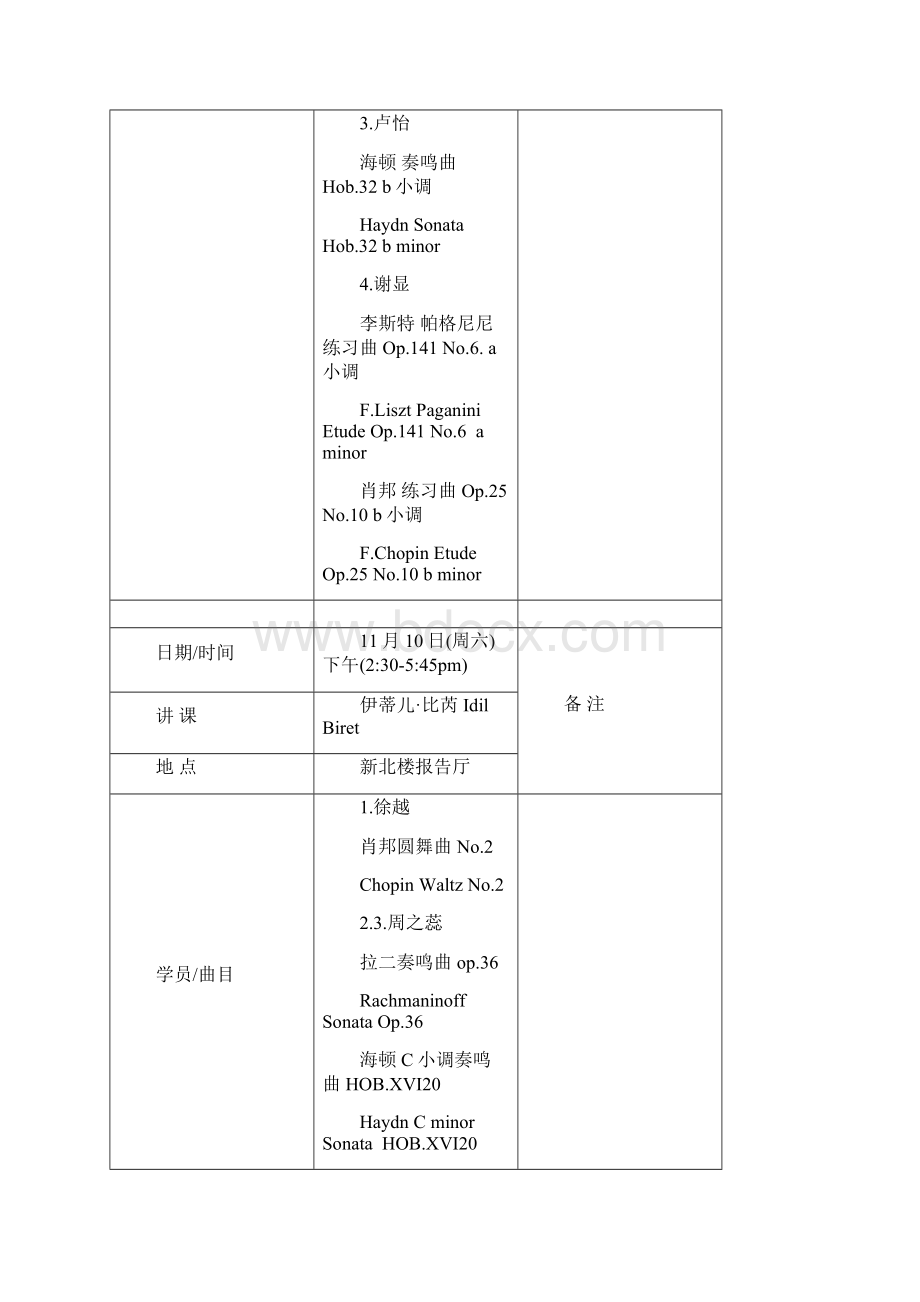 上海音乐学院第九届国际钢琴大师班Word文档格式.docx_第3页