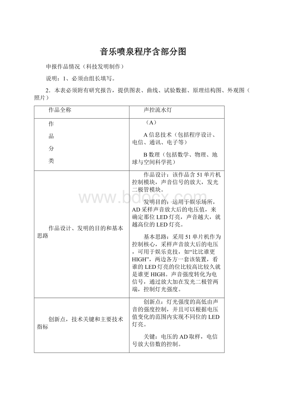 音乐喷泉程序含部分图.docx_第1页