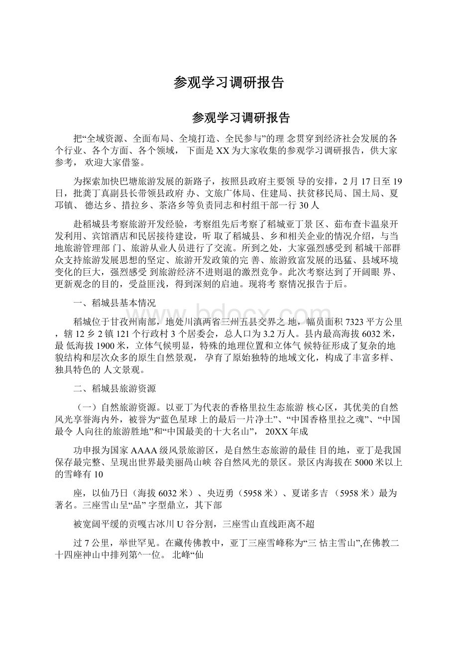 参观学习调研报告.docx