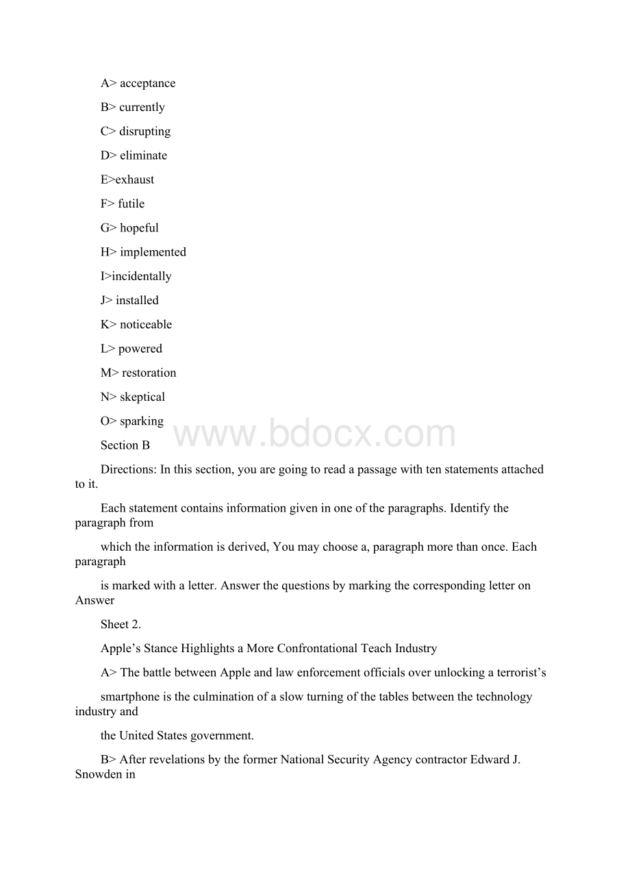 年大学英语六级考试真题详细解析第三套Word格式文档下载.docx_第3页