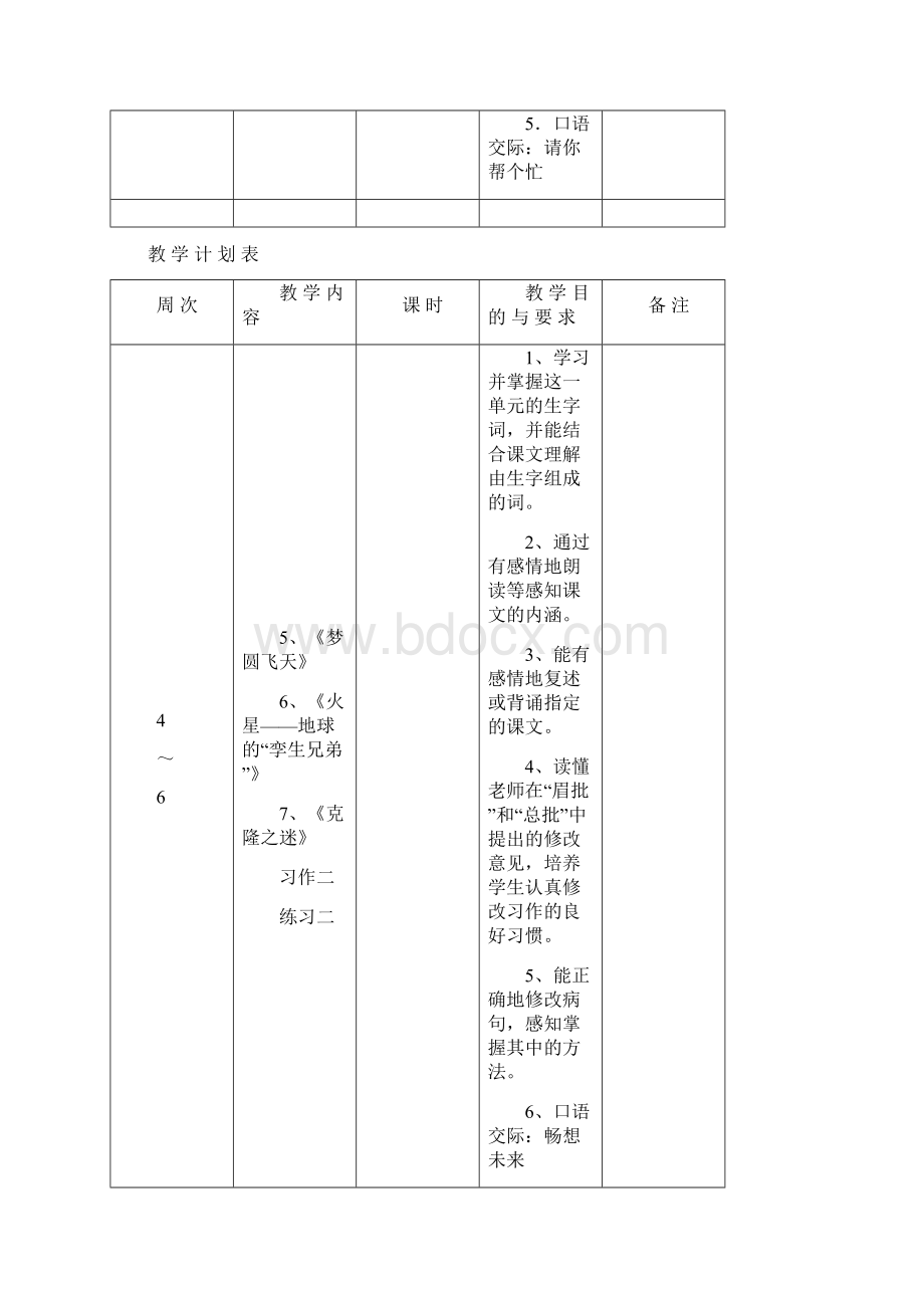 苏教版五年级下册语文教学计划.docx_第3页