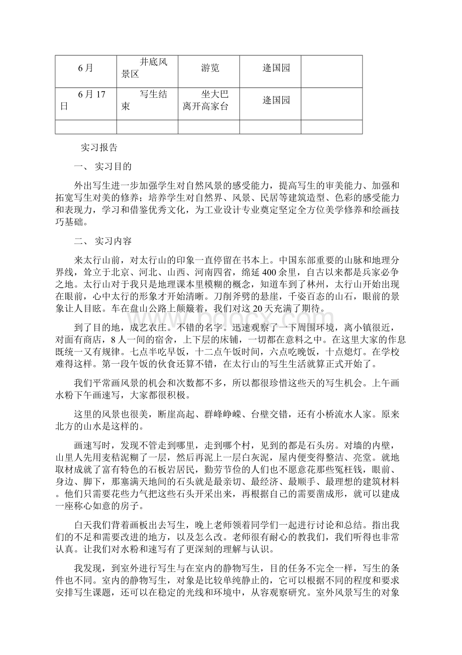 写生实习报告文档格式.docx_第2页