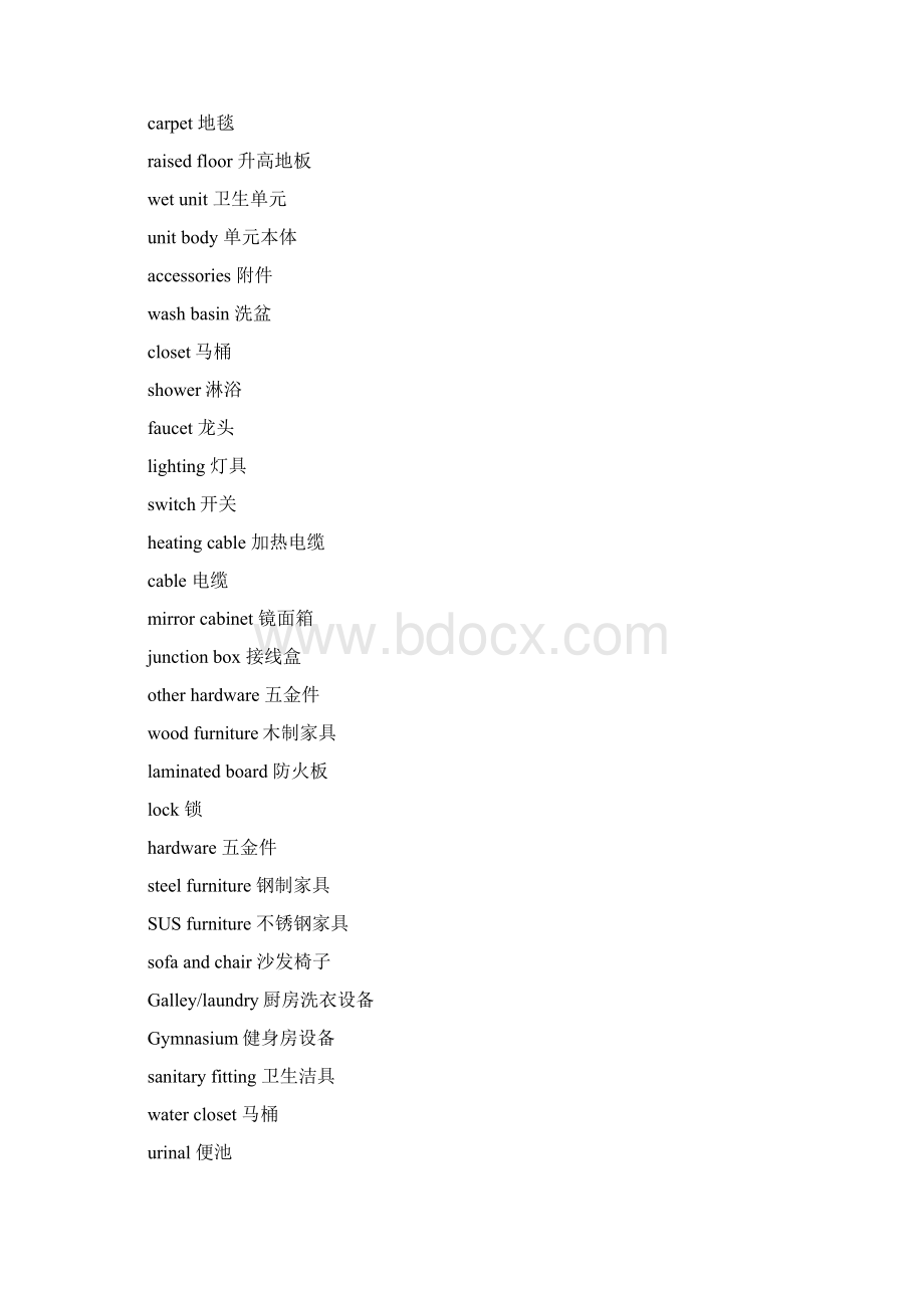 常用船舶内装英语Word格式.docx_第2页