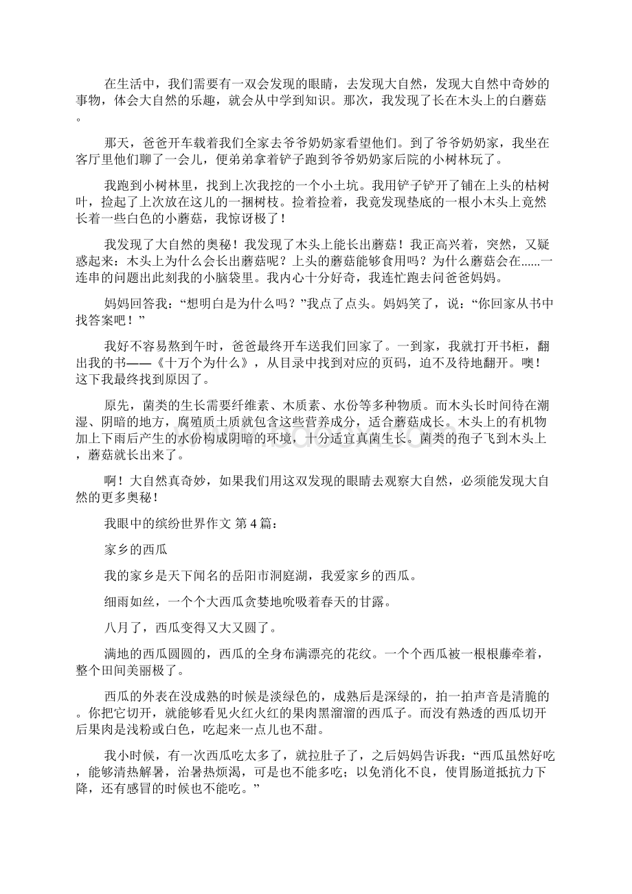 我眼中的缤纷世界作文15篇Word格式文档下载.docx_第2页