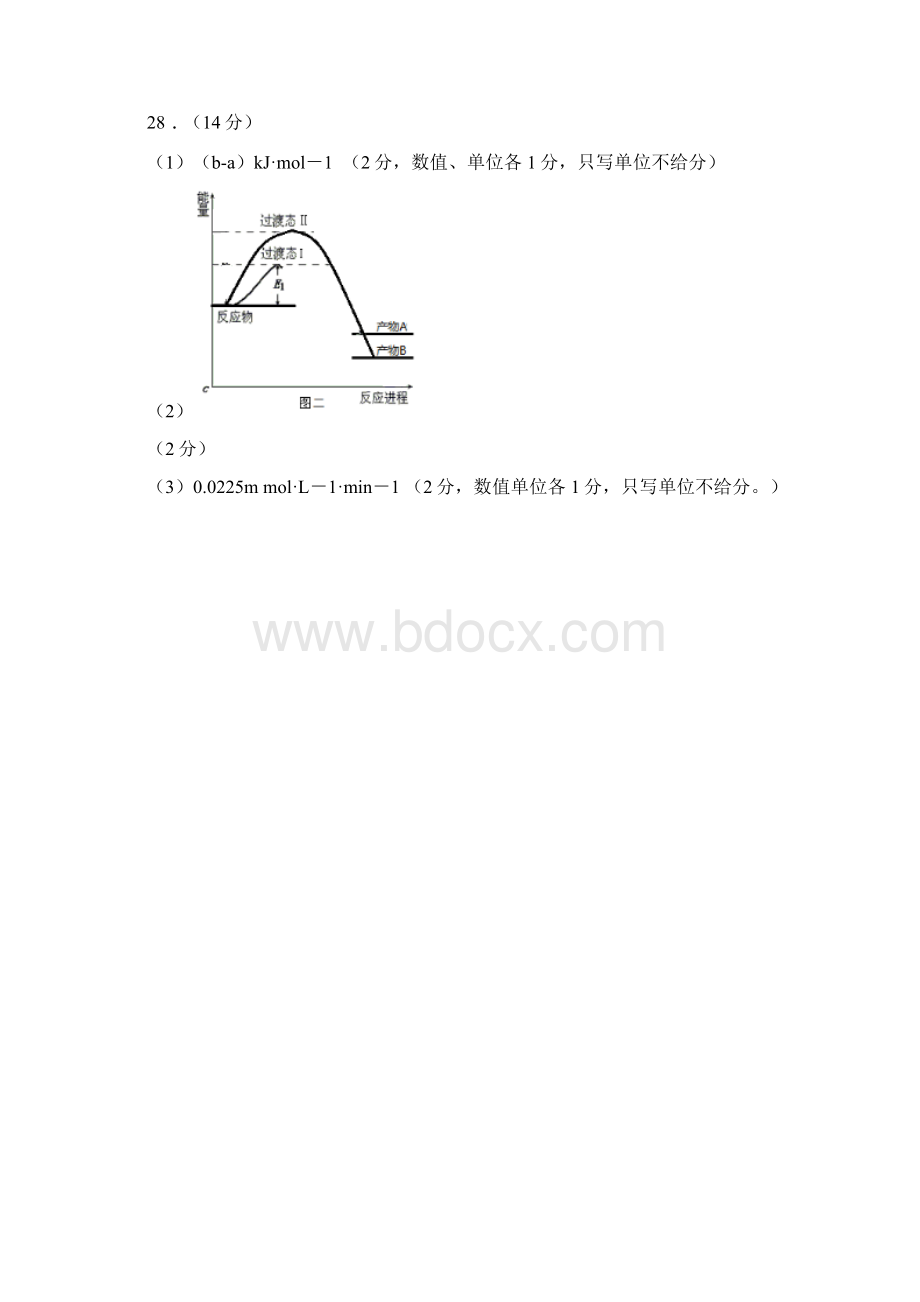 届河北省石家庄市高三一模考试理科综合A卷参考答案.docx_第2页